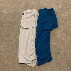 Apt 9 Bundle of 2 Off the Shoulder Short Sleeve Sweaters